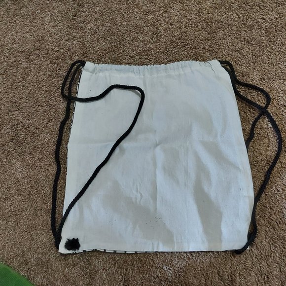 Rabbit and Empee Canvas Drawstring Bag - Picture 3 of 5